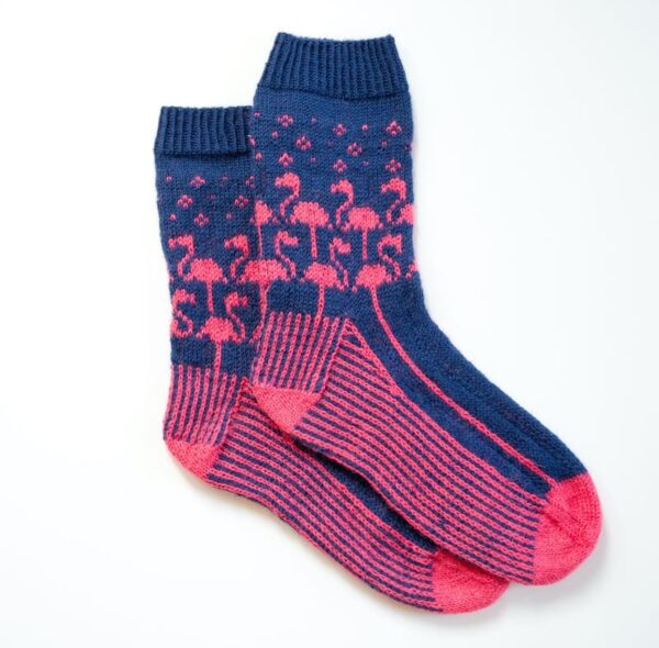 Les chaussettes "Flamingo Lane Socks" par Maria Matthes